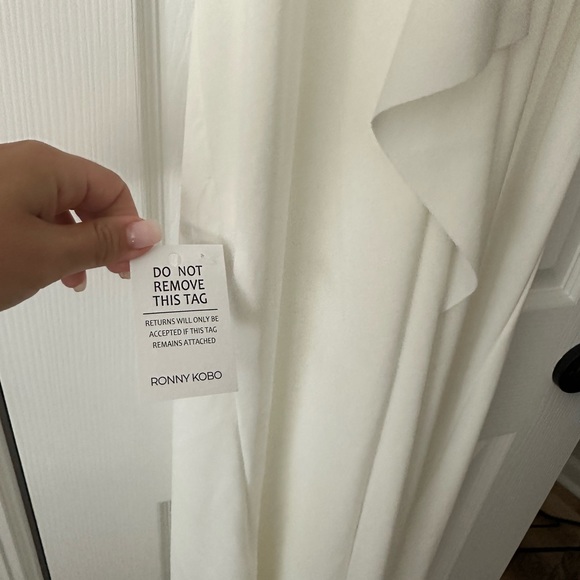 NWT RONNY KOBO RAVENNA DRESS IN WHITE SIZE S NEVER WORN - Picture 10 of 10